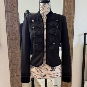 Elegant Black Military-Style Women's Jacket White House Black Market